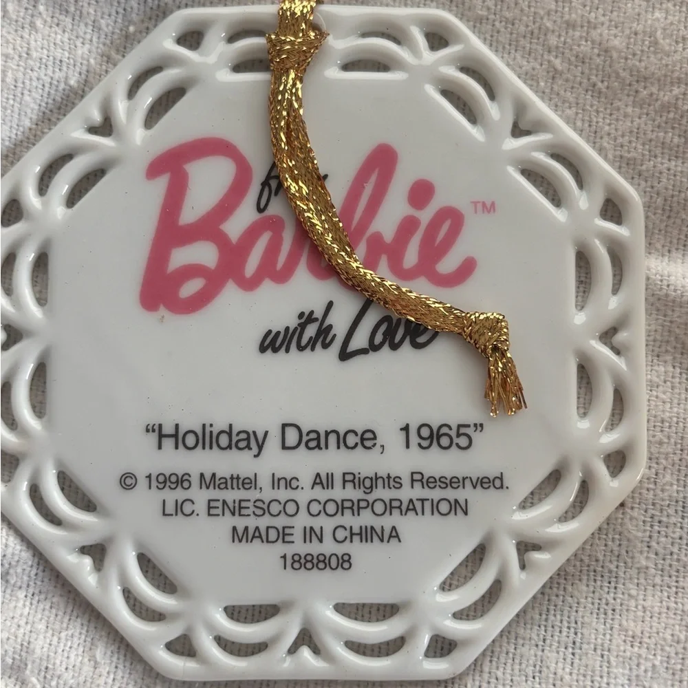 1996 Vintage Barbie “Holiday Dance” Ornament With Box.